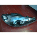 Autopartes de automóvil Luz de coche Luz de cabeza Cristal negro W / RIM Peugeot 206